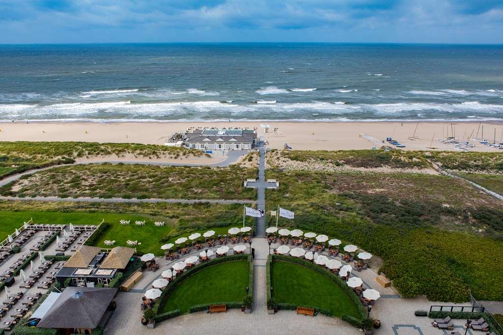 Grand Hotel Huis Ter Duin ノールトウェイク エクステリア 写真 Aerial view of the beach