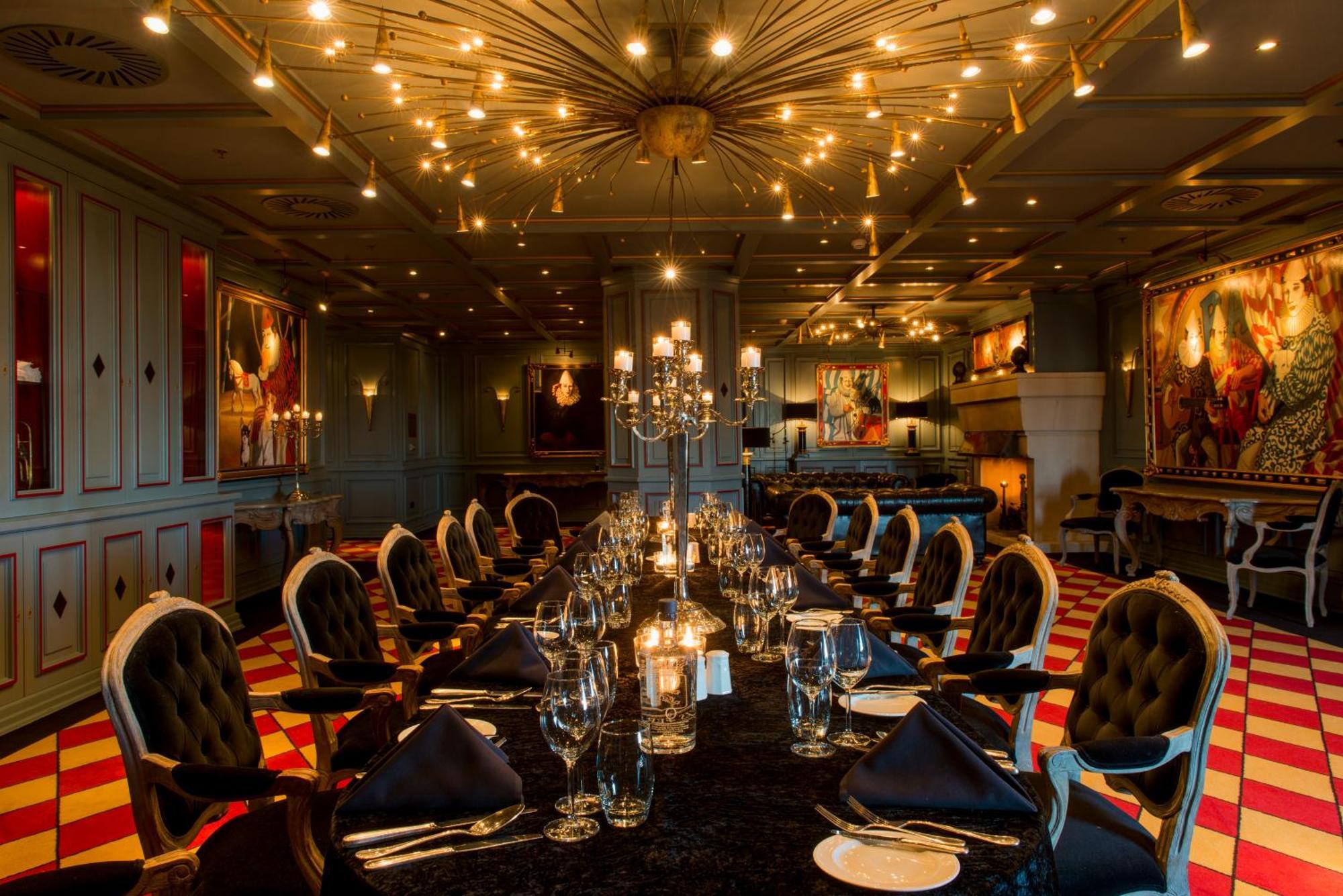 Grand Hotel Huis Ter Duin ノールトウェイク エクステリア 写真 The dining room at the restaurant